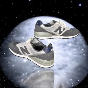 New Balance 996 X Figs Men 9.5 Sneakers Work Shoes- Gray White- Lace Up- Comfort